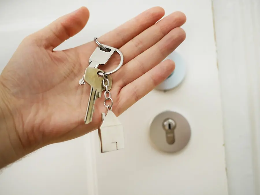 door key. Photo by Maria Ziegler, Unsplash.